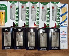 Birra Moretti Sale di mare guinness peroni BLUE moon Pint Glass Beer Limited edition Heineken Stella Bavaria Pint Glasses Beer Heineken carlsberg Pint beer Glass  IRFU pint glass