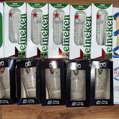 Birra Moretti Sale di mare guinness peroni BLUE moon Pint Glass Beer Limited edition Heineken Stella Bavaria Pint Glasses Beer Heineken carlsberg Pint beer Glass  IRFU pint glass