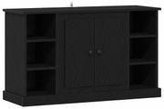 Sideboard Black Oak 100 x 35.5 x 60 cm Engineered Wood