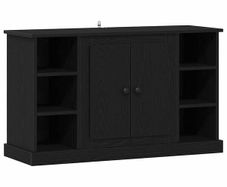 Sideboard Black Oak 100 x 35.5 x 60 cm Engineered Wood