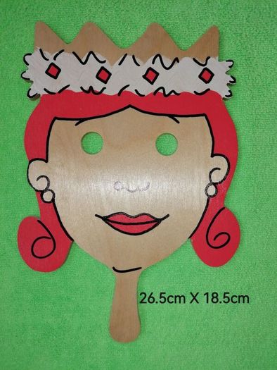 6 Quality Wooden Masks for Storytelling/Drama/Play