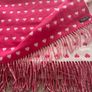 Foxford lambswool pink heart throw / rug Image 4