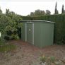 9ft x 4ft Metal Shed Green Image 3