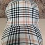MONKI tartan burberry style pattern baseball cap Image 4