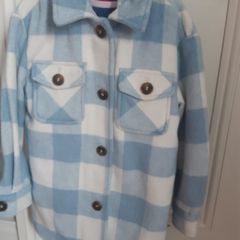 Girls blue and white jacket.