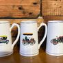 vintage automobile tankards collection of 5 Image 2