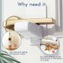 Door Lever Lock, 2 Pcs Door Handle Locks for Child, Baby Safety Locks for Dedroom Door No Drilling with Prevent Toddlers from Opening Doors (White) Image 2