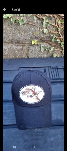 Hat with duck patch