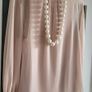 REISS Sandrine High neck semi sheer long sleeve top Sz M (Fit 10-12 UK) Bnwt Rrp 115 Image 2