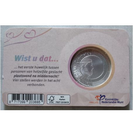 Netherlands 5 Euro Uncirculated Coin 2026 - 25 Years Equal Marriage