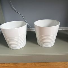 Two plant pots
