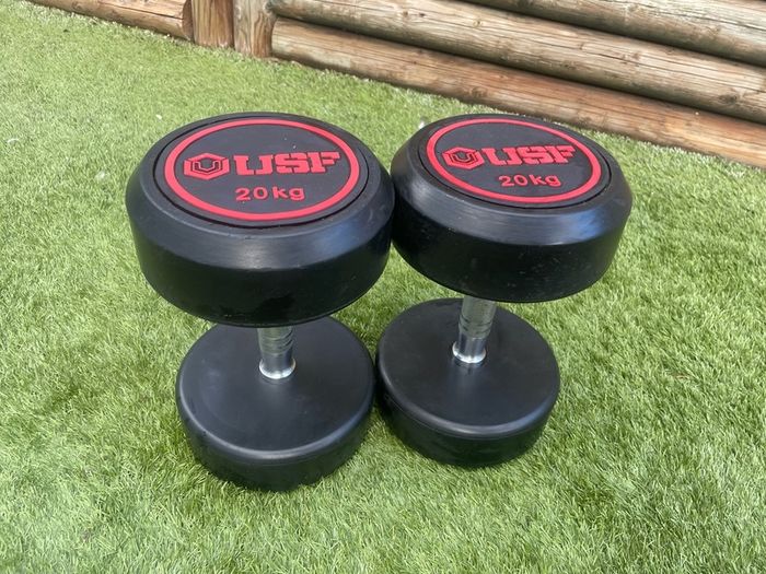 2 x 20kg dumbells