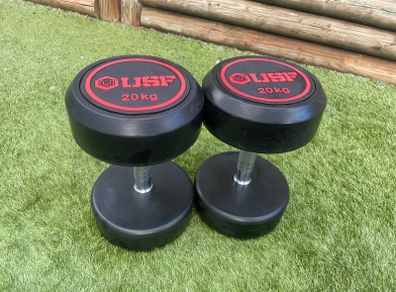 2 x 20kg dumbells