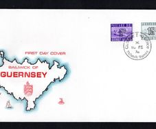 1975 Guernsey 6p & 15p Postage Due Stamp First Day Cover (FDC).