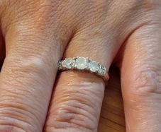 Sterling Silver Ring - Size  N - Stamped for Silver (SL25)