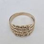 Vintage 9ct Gold 4 Twist Ring Image 5