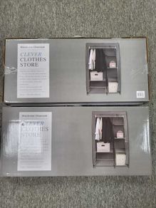 Unopened Fabric Wardrobe
