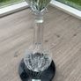 Large Cut Crystal Glass Decanter with Stopper, 35cm, Heavy 1.44kg Image 5