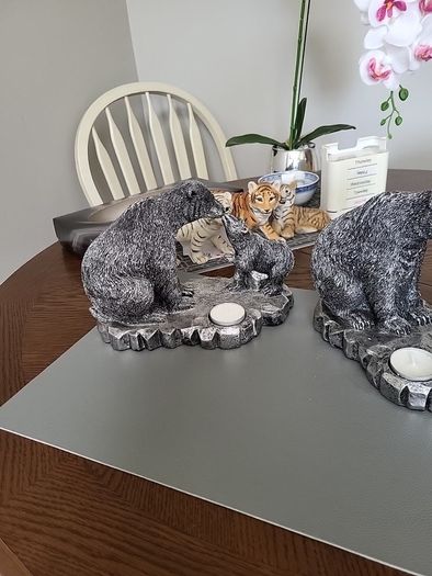 Tea light ornamental bears 10e each