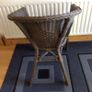 Dark Brown Wicker Tub Chair Image 5