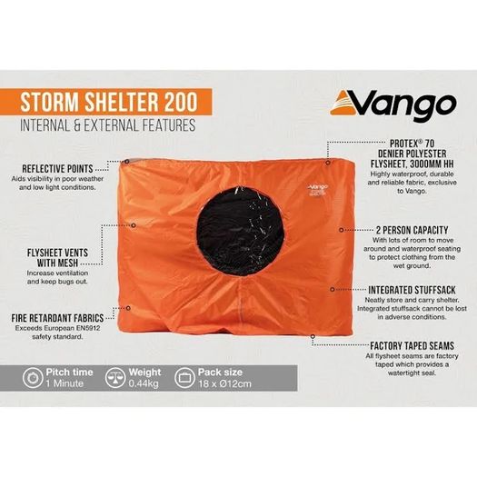 Vango Storm Shelters 200 / 400 / 800 NEW