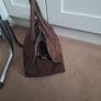 Brown Faux Suede Tote Image 2
