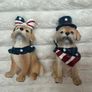 4th Of July Decorations figure American Labrador Used Damaged Please see pictures Image 2