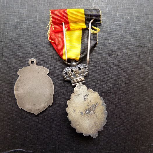 Belgium.Two Civilian medals.