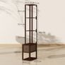 Floor Lamp with Shelves, LED Column Modern Standing Lamp with Fabric Drawer Image 2