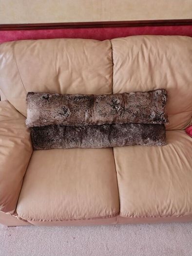 Laura Ashley Draft Excluders. Faux fur and velvet.