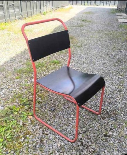 1940s stacking Cox's bakalight seats, steel tube frames