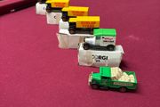 Nice vintage set of 6 classic Corgi diecast advertising vehicles.
