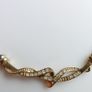 Vintage Gold Plated Crystal Necklace and Bangle , 1980s Bridal Statement Collar, Sparkling Pendant, Elegant Wedding Jewelry, Timeless Gift For Her Image 8