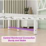 King Size Bed Frame with Headboard, Heavy Duty Metal Under Bed Storage, No Box Spring Needed, Easy Assembly, White Image 6
