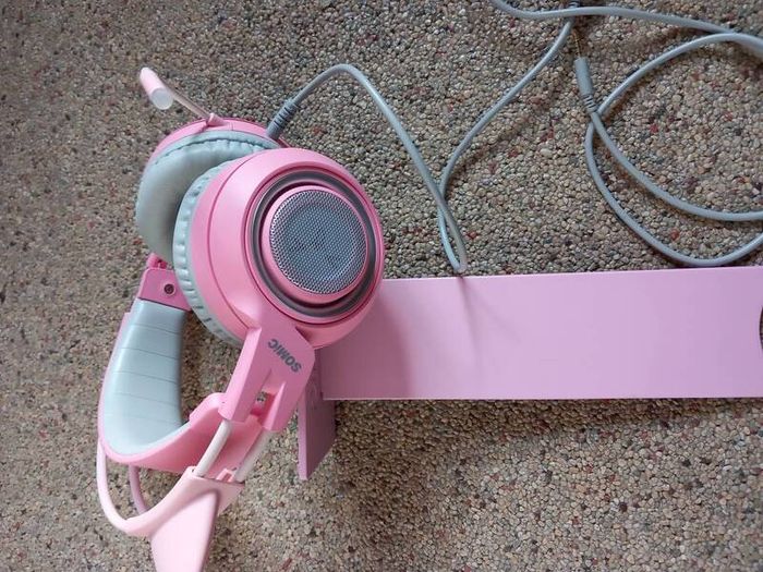 Pink somic headset