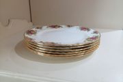 Dinner Plates x 6, D 26.5 cm Royal Albert Old Country Roses Bone China