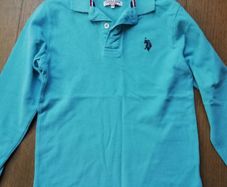 U.S. Polo Assn. - 2 x long sleeve top (blue & coral)