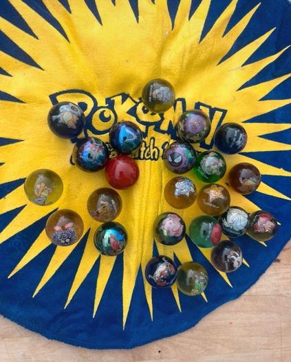 Pokemon marble shooter and marbles