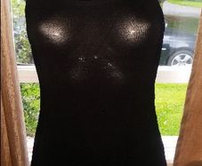 Black top She PolFashion size UK12 EU40 Postage included