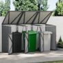 Double Metal Wheelie Bin Shelter Shed Storage Image 5
