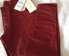Zara Coated Red Skinny Jeans