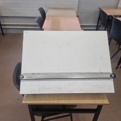 19 x A2 drawing boards with parallel set square(full class set)