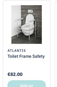 Disability toilet frame.