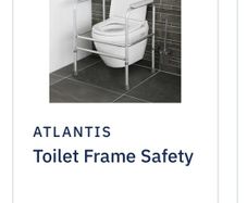 Disability toilet frame.