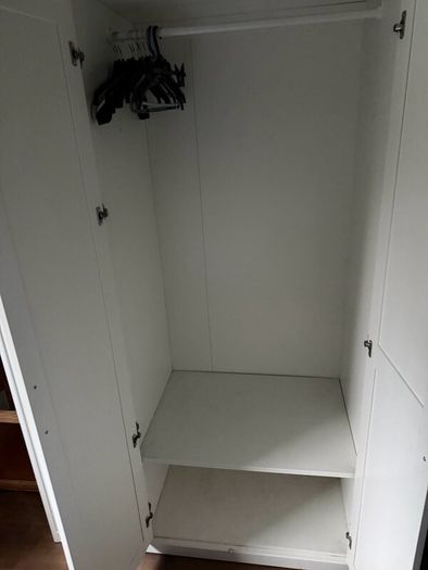Single Bed and Wardrobe