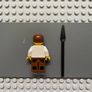lego Star Wars sw0015 Han Solo minifigure- White Shirt without Wrinkles, Brown Legs Image 2