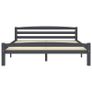 Bed Frame Dark Grey Solid Pinewood 160x200 cm Image 3