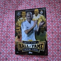 2024 Match Attax Zinedine Zidane Hall of Fame Card