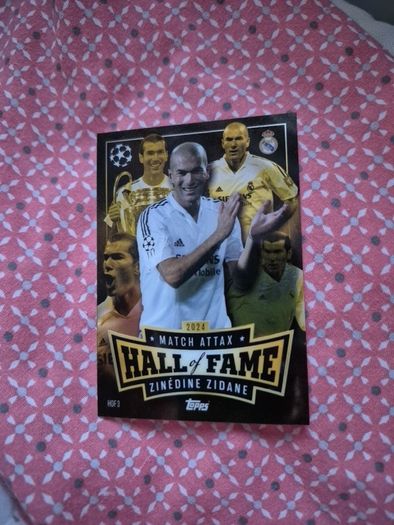2024 Match Attax Zinedine Zidane Hall of Fame Card