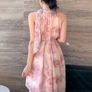 DAZY Flower Print Sleeveless High Waist Dress Image 2